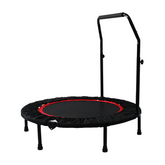 Foldable Fitness Trampoline with Adjustable Handlebar – Home Exercise Rebounder for Cardio & Strength Training